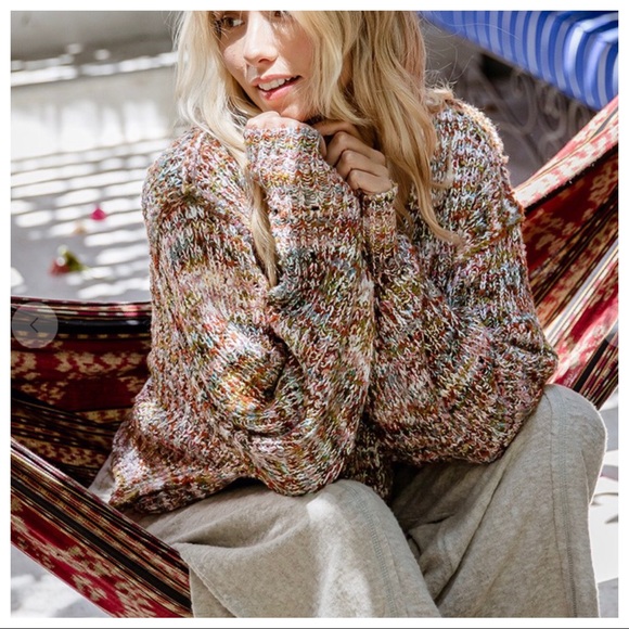 ✨LAST ONE✨Multi Color Thread Cozy Sweater - Picture 2 of 6